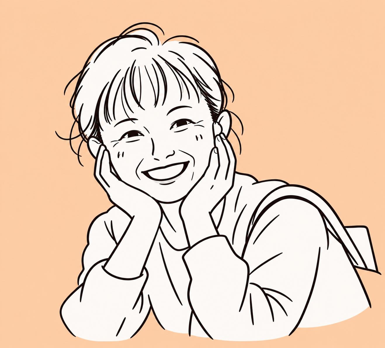 資深成律學員鄭喬方的插畫肖像